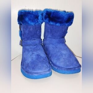 ELECTRIC BLUE LAMO BOOTIES